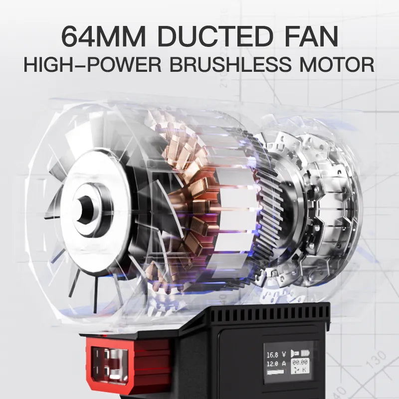 Turboflov TF64 Turbo Fan Car Dryer  Blower for Car Detailing Portable & Scratch-Free Drying